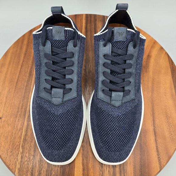 Wolf and Shepherd Knit Trainer Shoes Men\'s 6 / 6.5 Navy Blue Athletic Sneakers main image 6